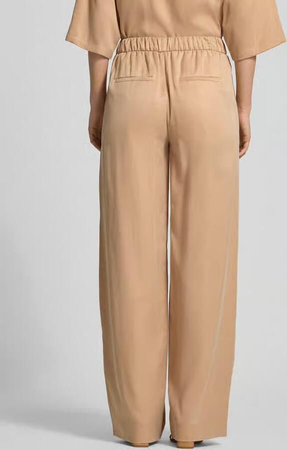 Drykorn wide fit stoffen broek met elastische band model 'Consider'