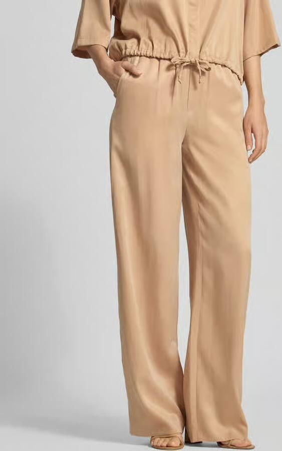 Drykorn wide fit stoffen broek met elastische band model 'Consider' - Foto 3