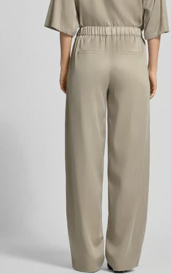 Drykorn wide fit stoffen broek met elastische band model 'Consider'