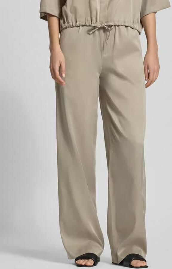 Drykorn wide fit stoffen broek met elastische band model 'Consider' - Foto 3