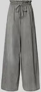 Drykorn wide fit stoffen broek met ruches model 'Dwindle'