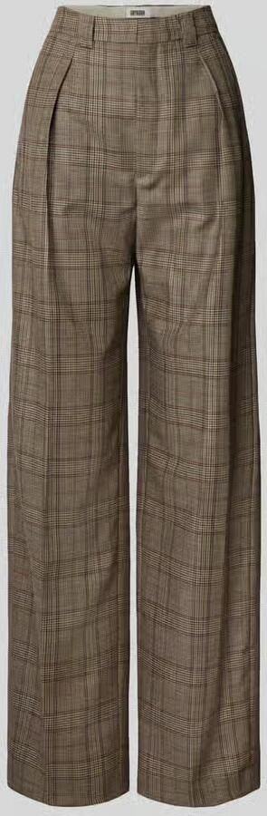 Drykorn wide fit stoffen broek van zuivere scheerwol model 'ADUCT'