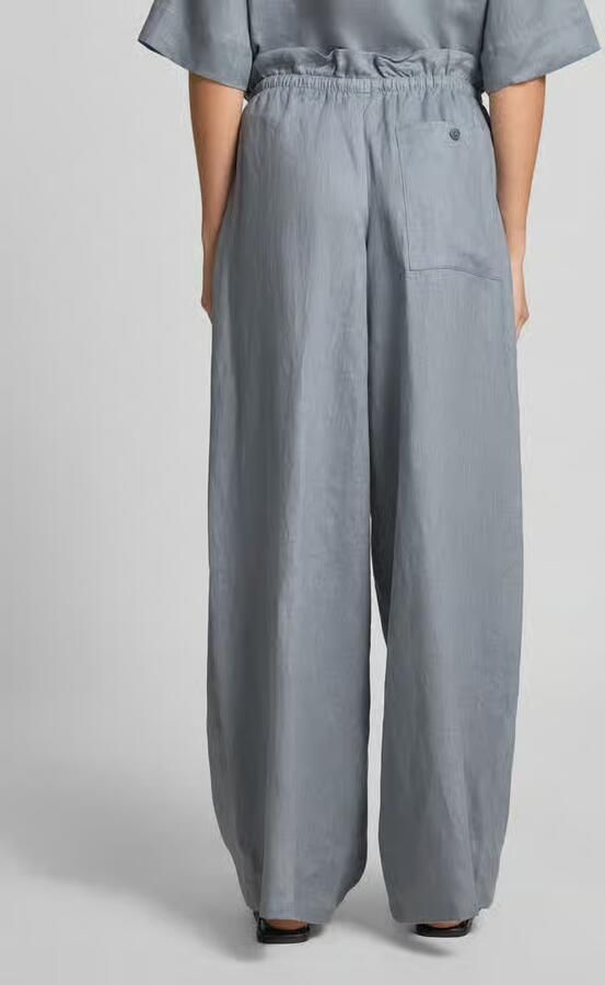 Drykorn Wide leg linnenbroek model 'DWINDLE'