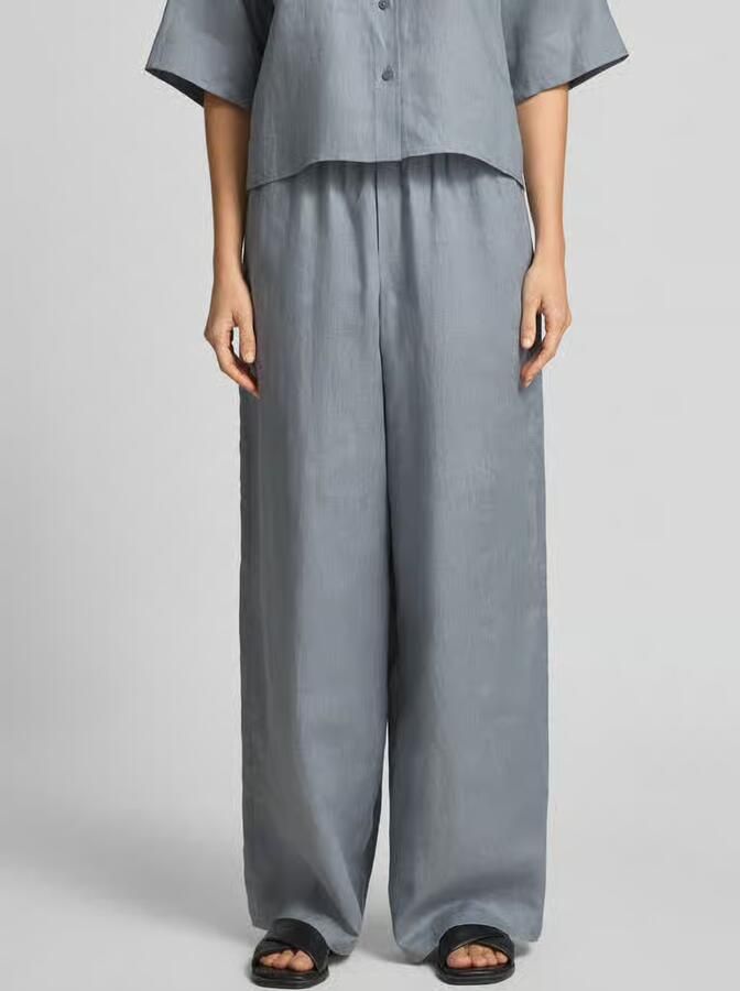 Drykorn Wide leg linnenbroek model 'DWINDLE' - Foto 2