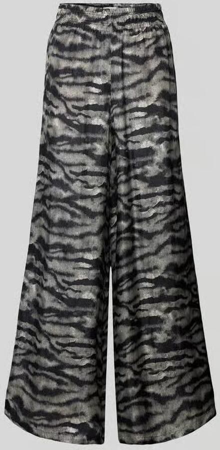 Drykorn Wide leg stoffen broek met elastische band model 'CEILING' - Foto 2
