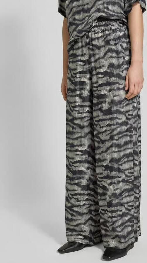 Drykorn Wide leg stoffen broek met elastische band model 'CEILING' - Foto 3