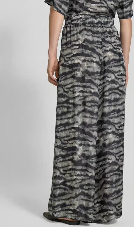 Drykorn Wide leg stoffen broek met elastische band model 'CEILING'