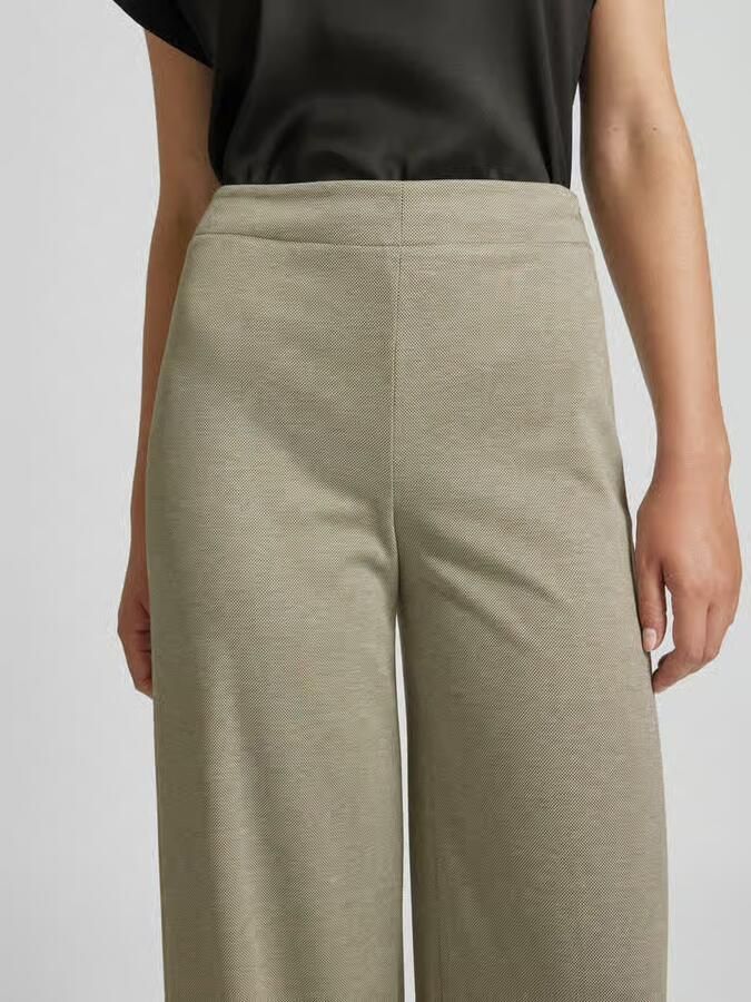 Drykorn Wide leg stoffen broek met structuurmotief model 'BEFORE'