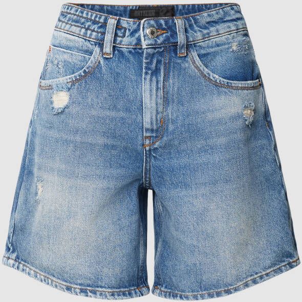 Drykorn Blauwe denim shorts voor dames met trendy touch Blue Dames