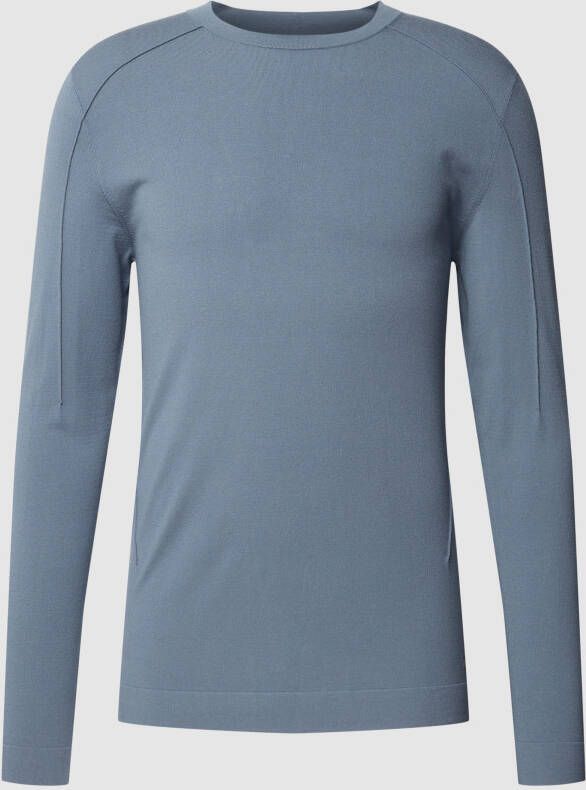 Drykorn Longsleeve met logopatch model 'MAURICE'