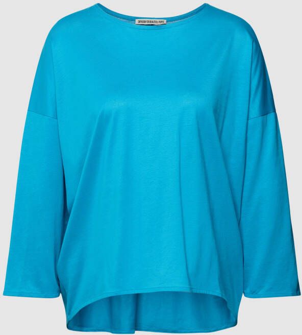 Drykorn Shirt met lange mouwen en geribde ronde hals model 'KIRLA'