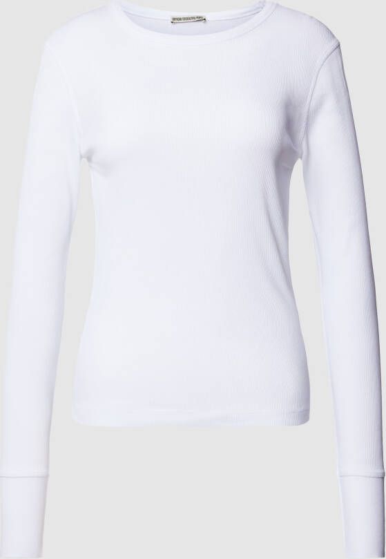 Drykorn Shirt met lange mouwen in fijnriblook model 'NURIT'