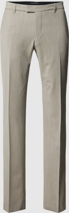 Drykorn grijze slim fit pantalon polyester wol stretch