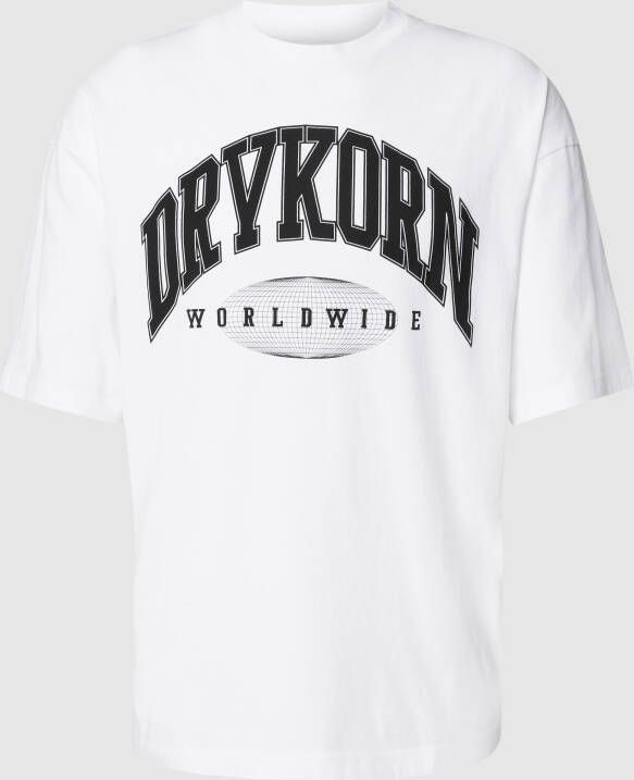 Drykorn T-shirt met logoprint model 'HUNT'