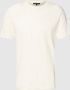 Drykorn T-shirt met geribde ronde hals model 'RAPHAEL' - Thumbnail 1