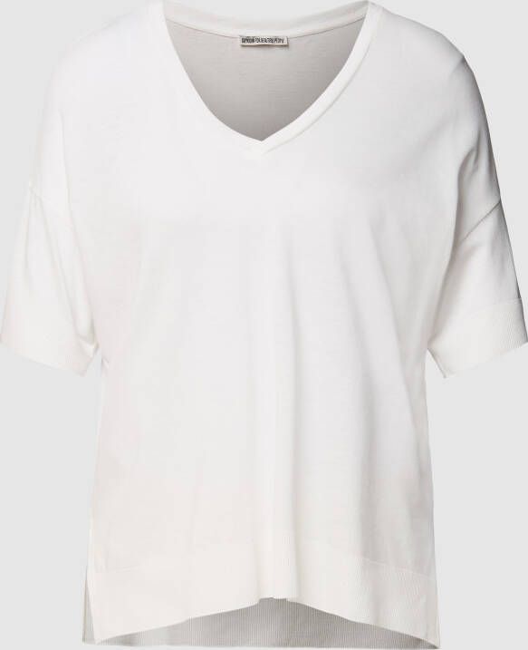 Drykorn T-shirt met V-hals model 'Svennie'