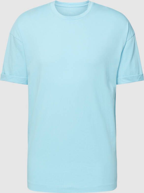Drykorn T-shirt met vaste mouwomslagen model 'THILO'