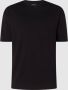 Drykorn Geribbelde Ronde Hals T-Shirt Black Heren - Thumbnail 1