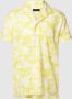 Drykorn Korte mouwen overhemd met palmboom patroon Yellow Heren - Thumbnail 1