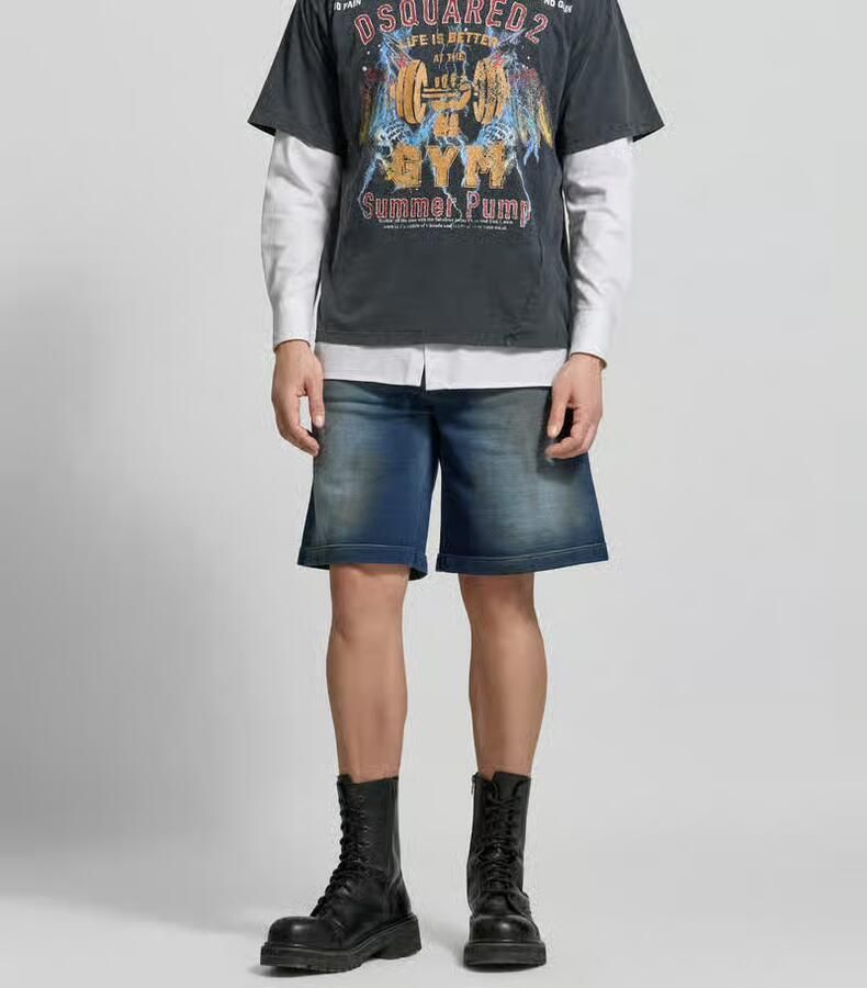 Dsquared2 baggy fit korte jeans van katoen - Foto 3