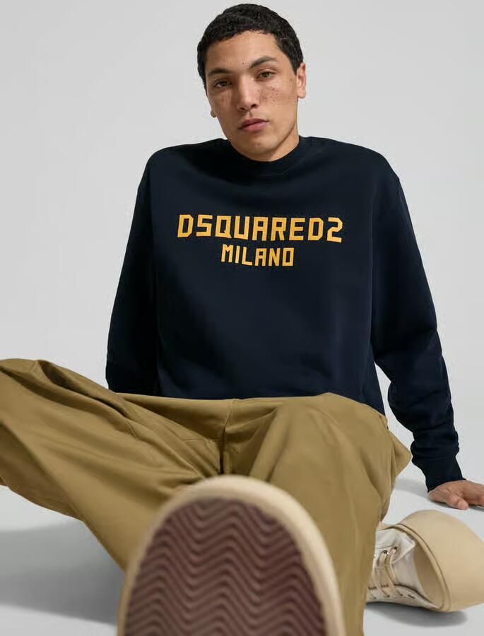 Dsquared2 Cool fit sweatshirt van puur katoen