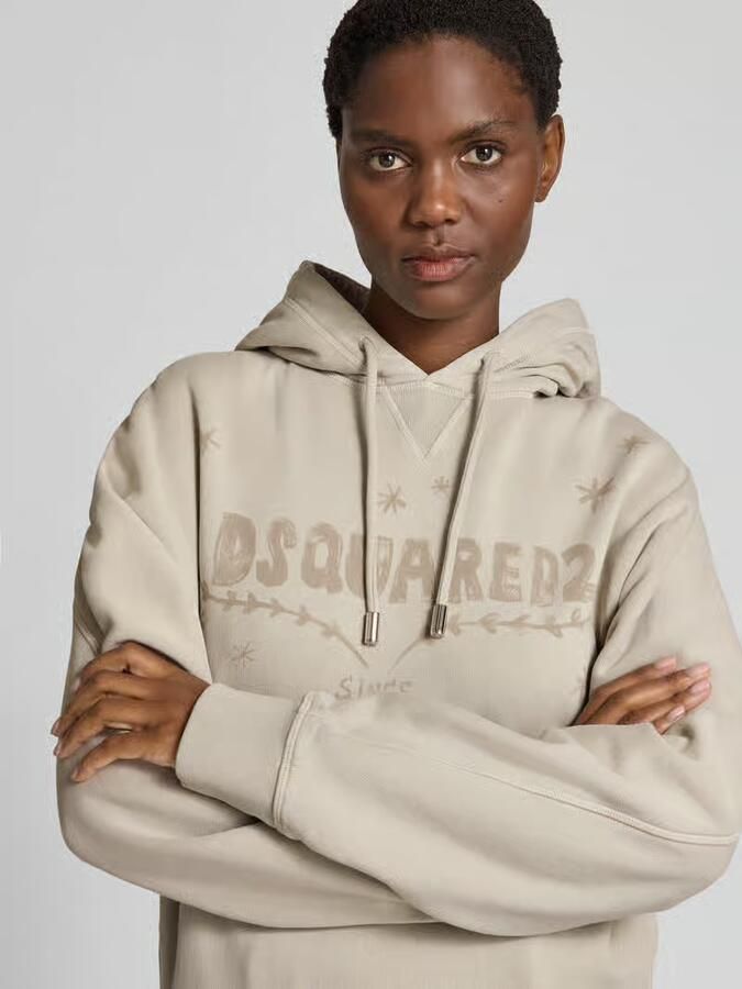 Dsquared2 Extra grote hoodie met logoprint