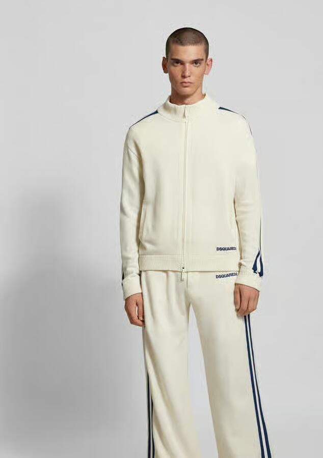 Dsquared2 Witte Zip-Up Cardigan Gebreide kleding Aw24 White Heren - Foto 7