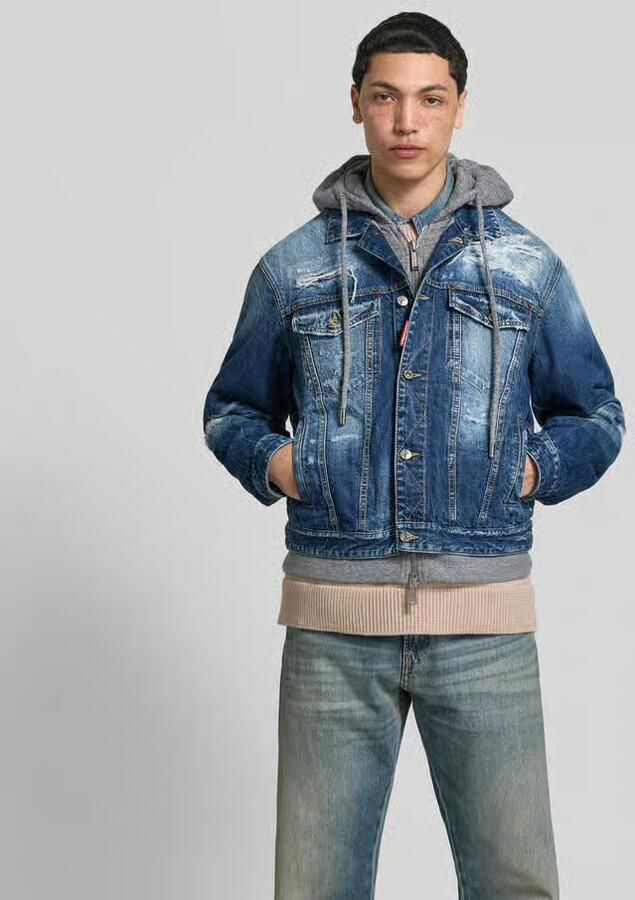 Dsquared2 Jeansjack met capuchon - Foto 3