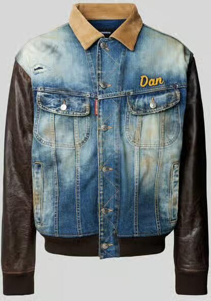Dsquared2 Jas gemaakt van gecombineerde materialen Blue Heren - Foto 7