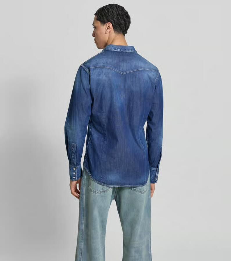 Dsquared2 klassiek fit jeanshemd van katoenmix - Foto 2