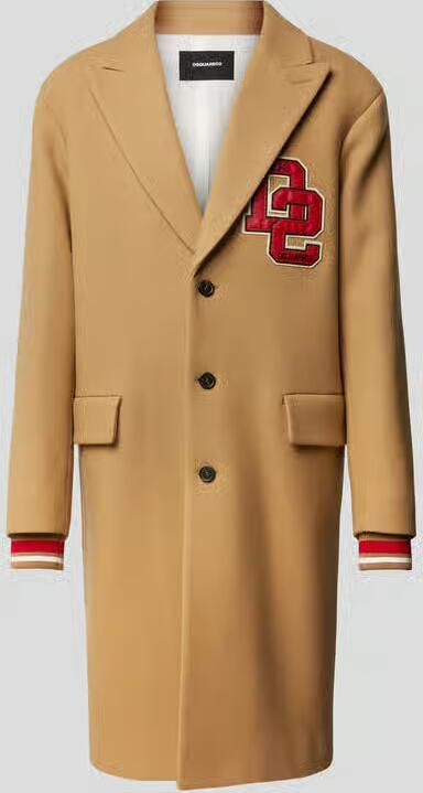 Dsquared2 lange wollen jas met klepzakken - Foto 2