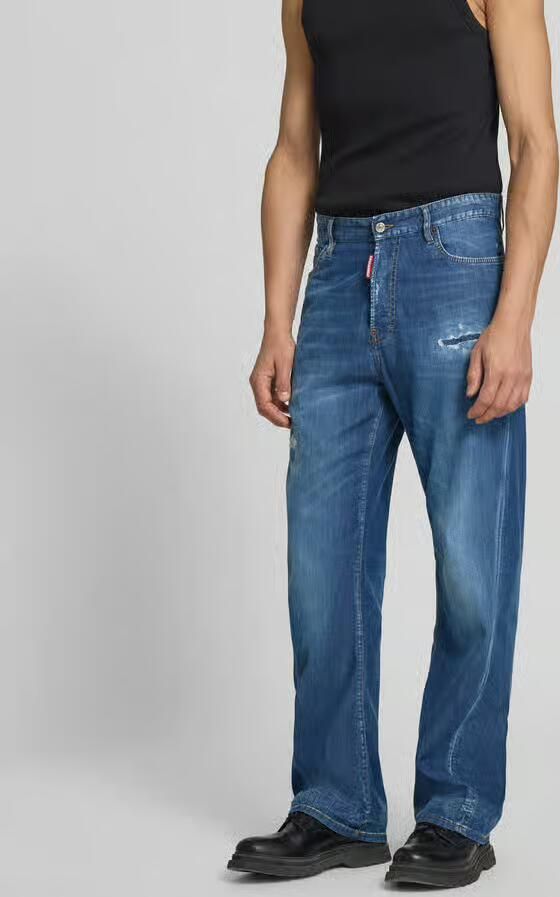 Dsquared2 loose fit jeans in destroyed-look - Foto 3