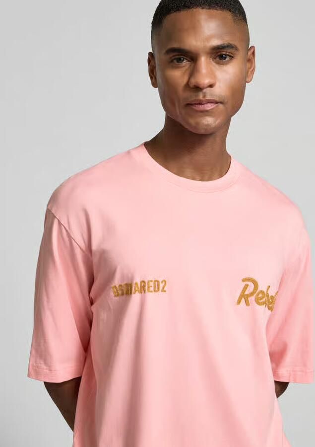 Dsquared2 Loose fit T-shirt met gestikt logo