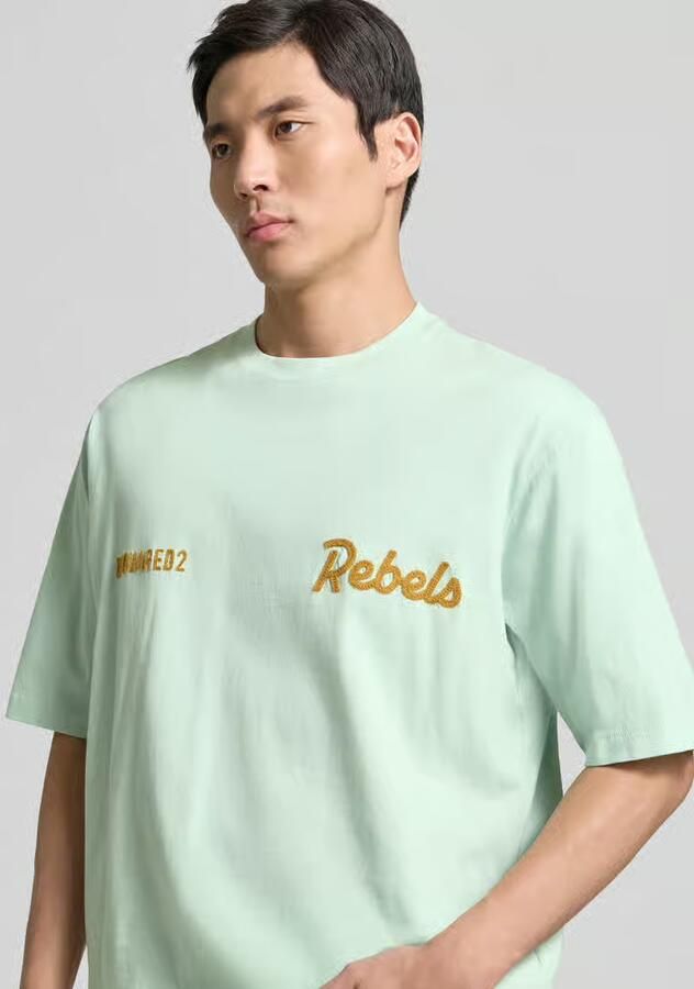 Dsquared2 Loose fit T-shirt met gestikt logo