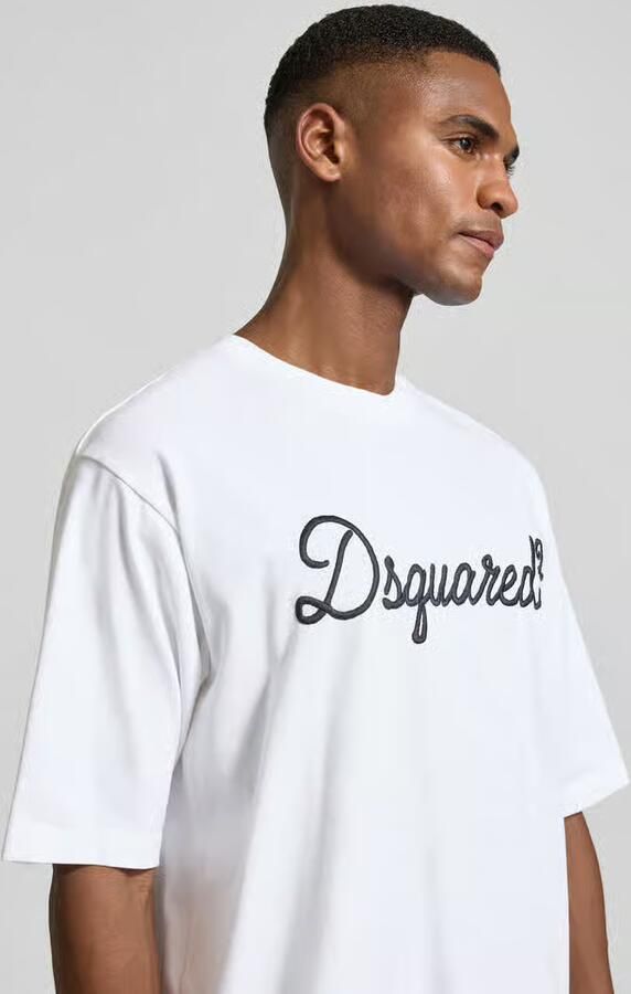 Dsquared2 Loose fit T-shirt van puur katoen