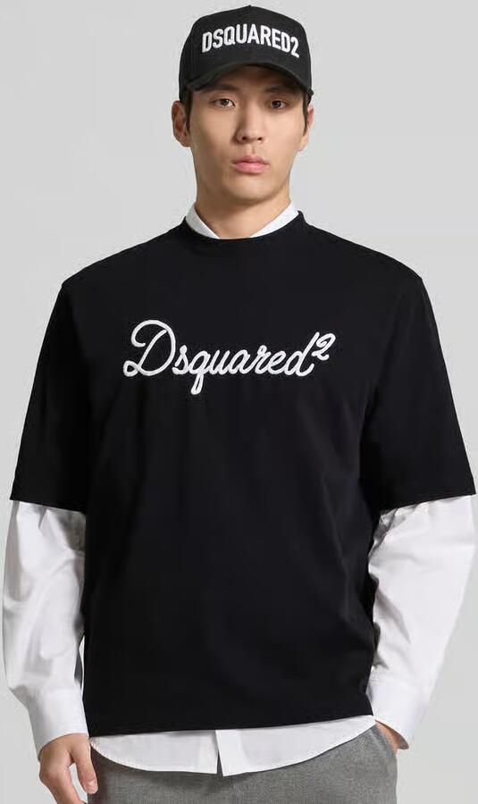 Dsquared2 Loose fit T-shirt van puur katoen