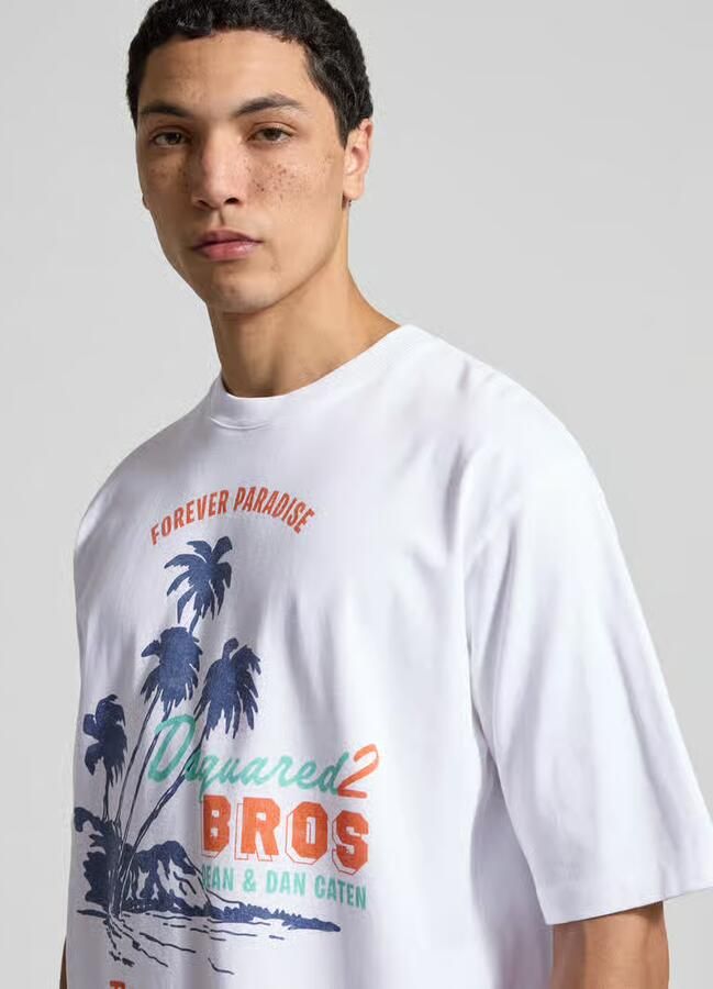 Dsquared2 Loose fit T-shirt van puur katoen