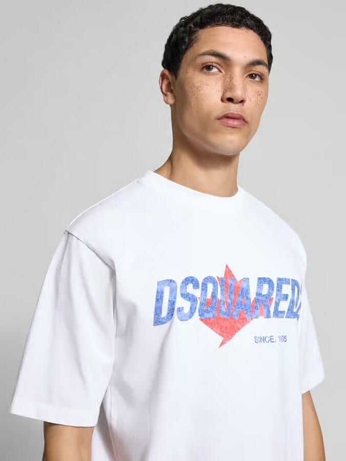 Dsquared2 Loose fit T-shirt van puur katoen