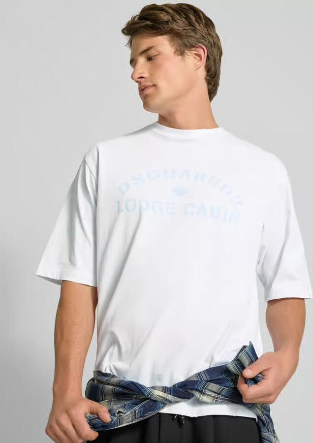 Dsquared2 Loose fit T-shirt van puur katoen