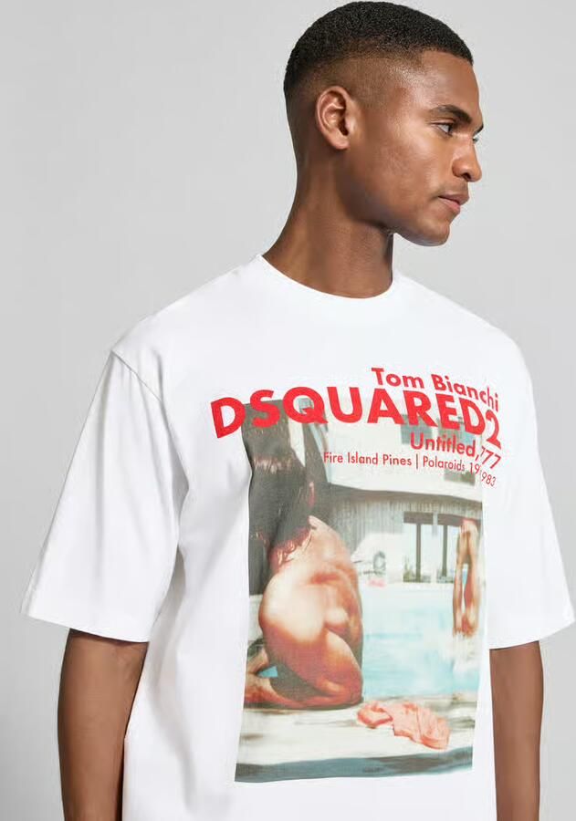 Dsquared2 Loose fit T-shirt van puur katoen