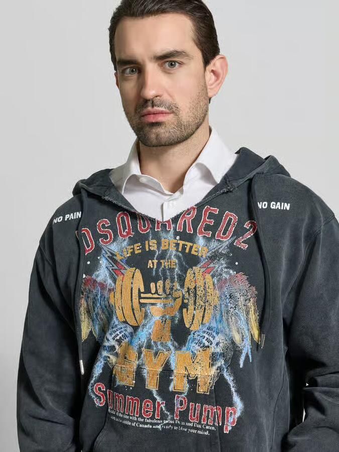 Dsquared2 Oversized HOODIE van Katoen