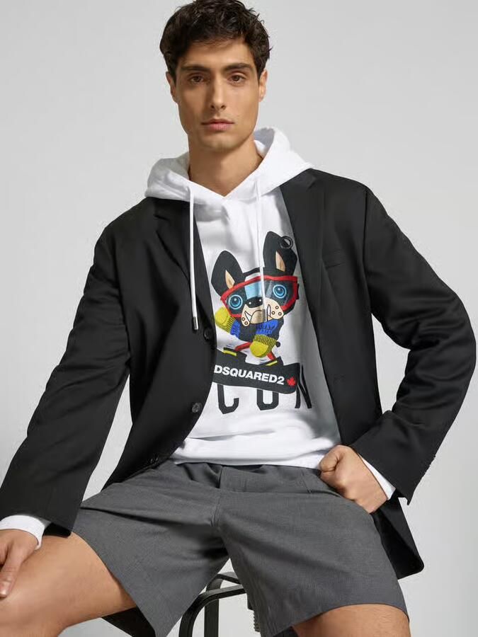 Dsquared2 oversized hoodie van katoen