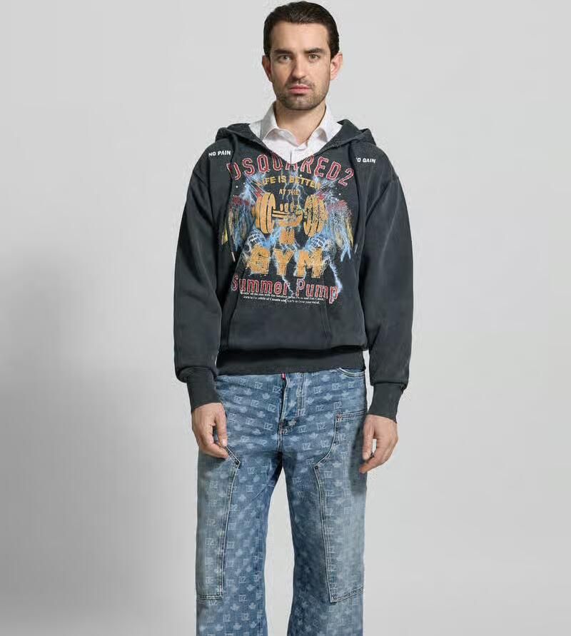 Dsquared2 oversized hoodie van katoen - Foto 3