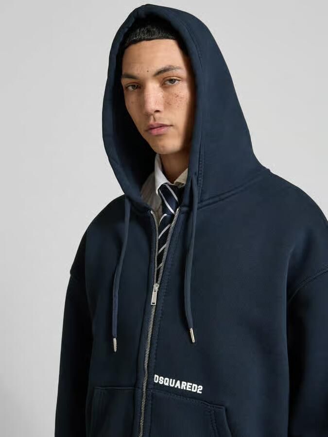 Dsquared2 oversized sweatjack van katoenmix