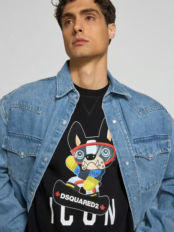 Dsquared2 oversized sweatshirt van katoen