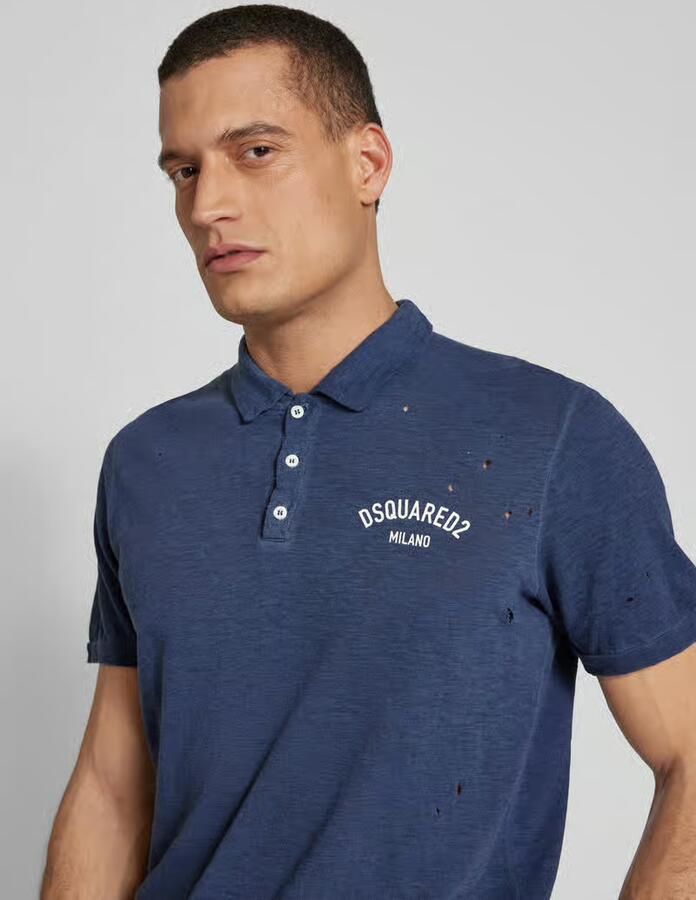Dsquared2 Blauwe T-shirts & Polos voor mannen Blue Heren