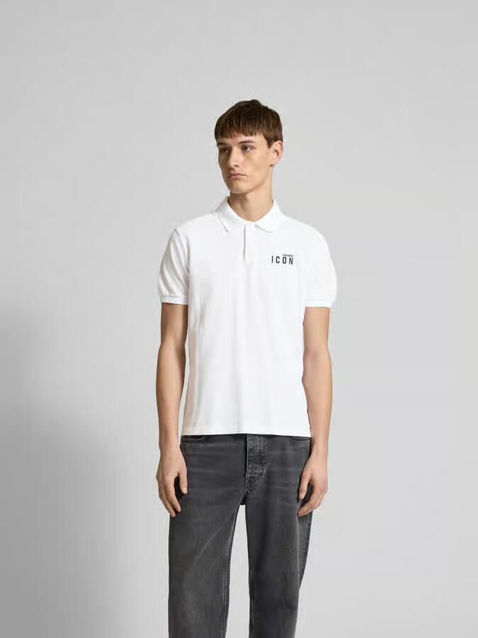 Dsquared2 Heren Polo Shirt Klassieke Toevoeging aan je Garderobe White Heren - Foto 4