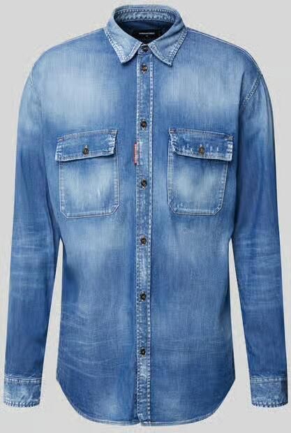 Dsquared2 Regular fit jeanshemd met borstzakken - Foto 2