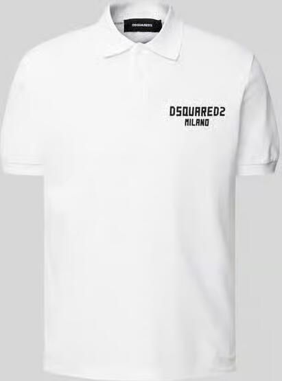 Dsquared2 Monogram Katoenen Poloshirt met Klassieke Kraag White Heren - Foto 7
