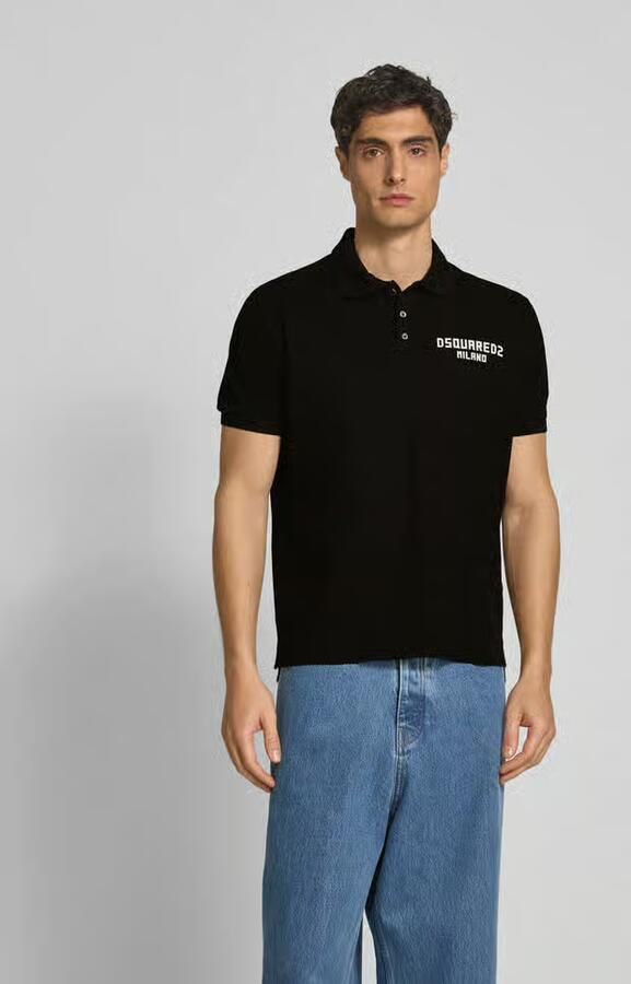 Dsquared2 Zwart Polo T-Shirt met knoopsluiting Black Heren - Foto 11
